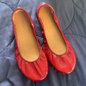Authentic Red patent Tieks size 11